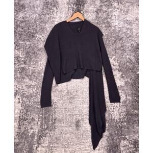 Ruti Haven Wrap Knit Cardigan XS / Small Womens Gray Cotton Nylon